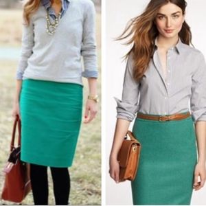 J. Crew Factory Wool Pencil Skirt